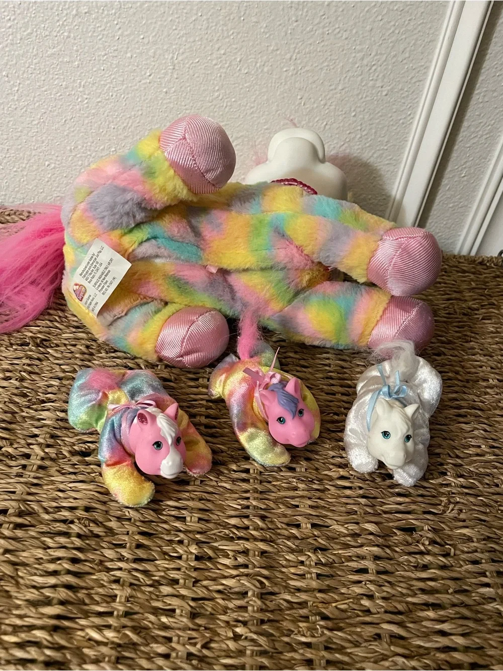 Just Play Unicorn Surprise Unicorn Rainbow Colors with 3 Babies